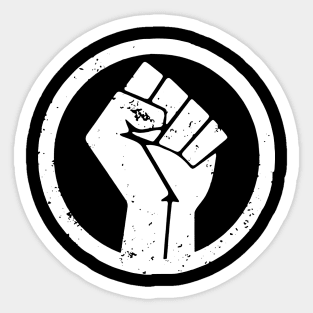 Black Lives Matter (BLM) Fist of Power and Social Justice Design Sticker